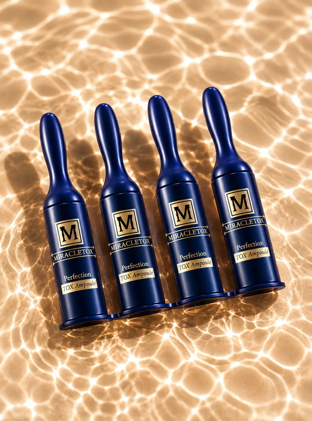 Miracletox Perfection TOX Ampoules in rippling light